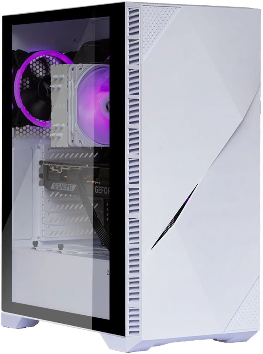 Intel Core i7-12700 Game PC/ Streaming computer - Nvidia GeForce RTX 5050 8GB – 16GB RAM – 2.0TB M.2 SSD – Win11 Pro - Iceberg