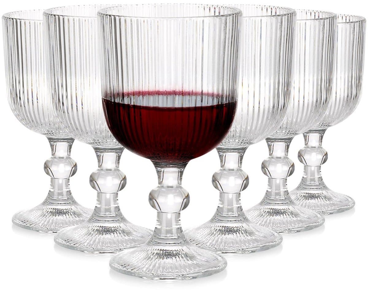 Wijnglazen Glas 340 ml 6 stuks - Wijnglas - Set - Wijn