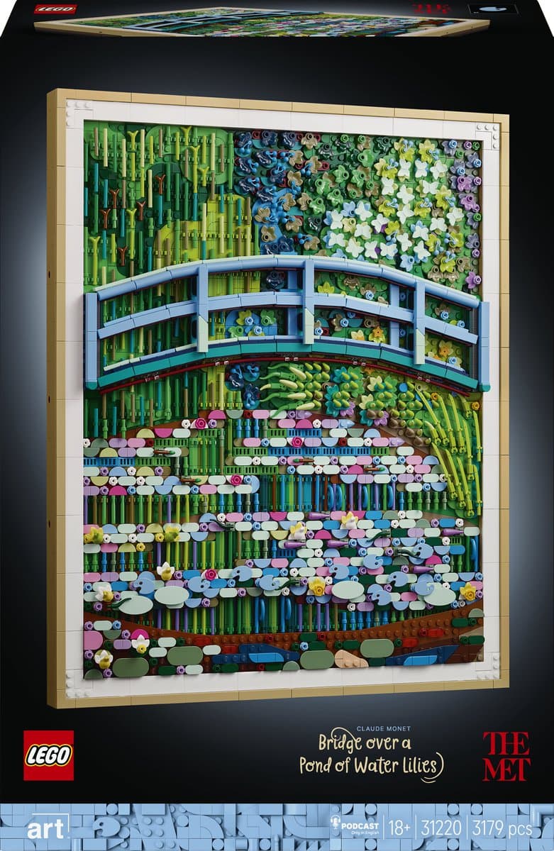 LEGO Art Claude Monet: Brug over een vijver met waterlelies 31220