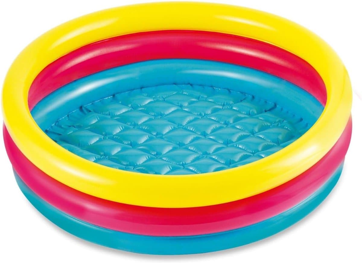 DYNA® Speelzwembad – Kinderzwembad – Kinder Zwembad – Veelkleurig - 86cm x 86cm x 25cm; 800 g