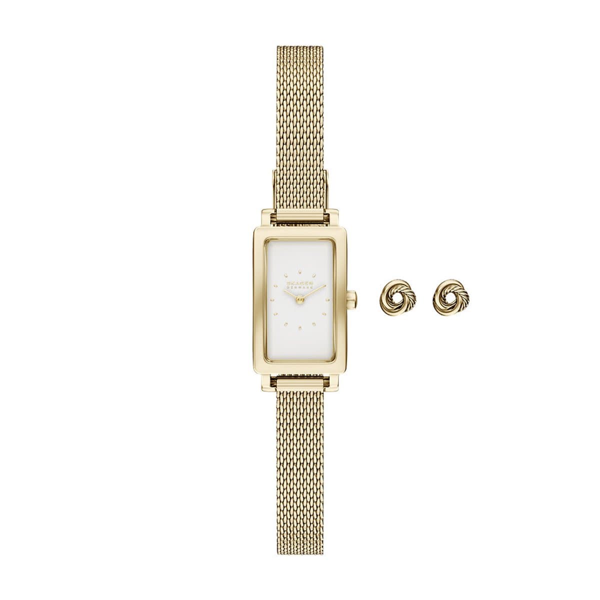 Skagen Vrouwen Horloge geschenkset 30 mm Goudkleurig