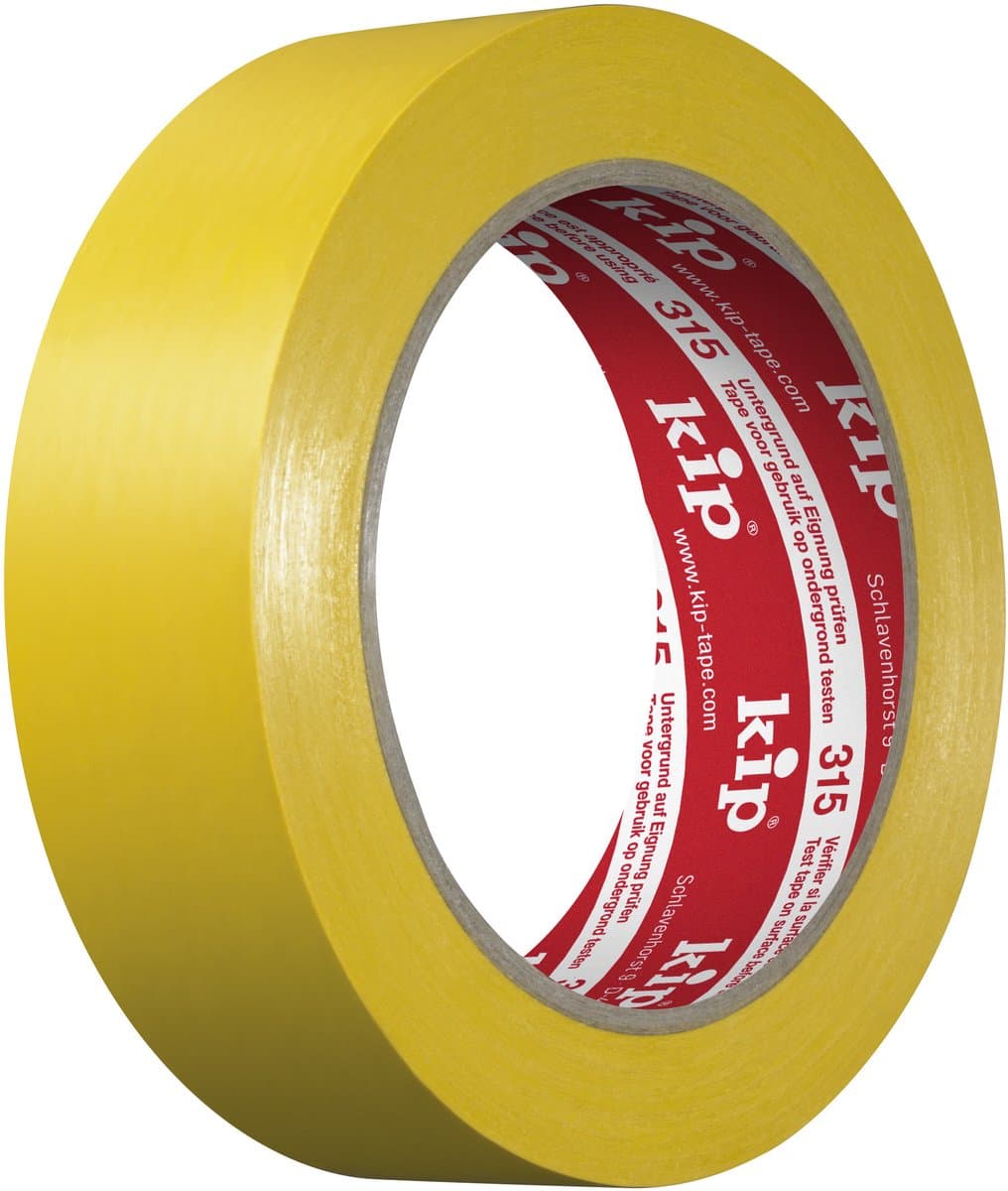315 Kip PVC-masking tape - Sterke hechting - Makkelijk afscheurbaar - geel - 30 mm