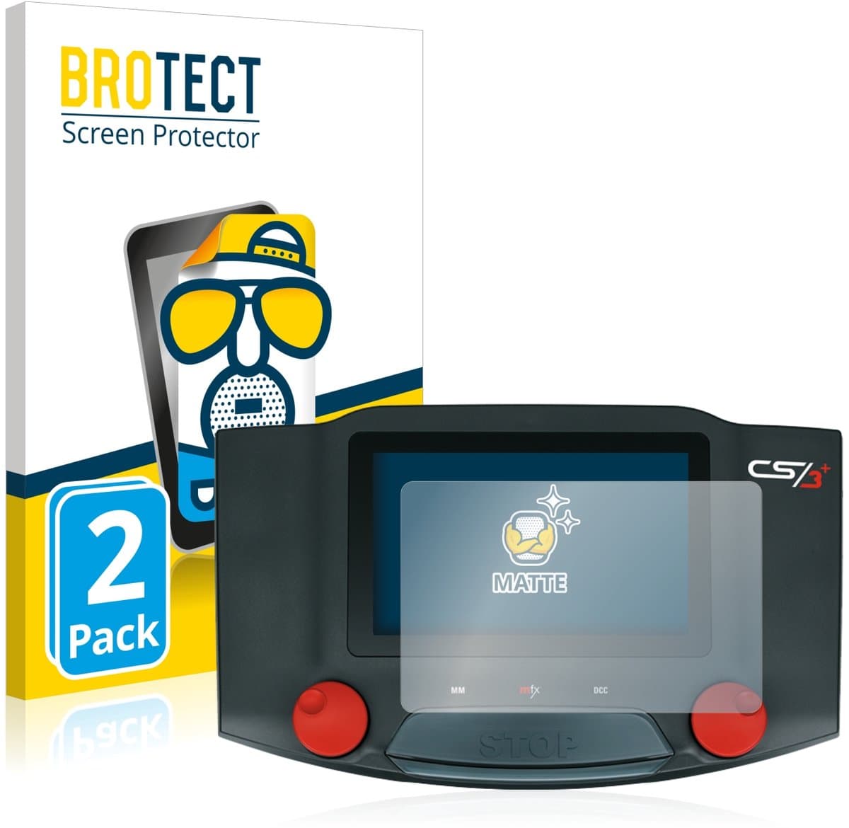 BROTECT - Screenprotector voor Märklin Central Station 3 Plus - Folie Beschermfolie matte 2 Stuks