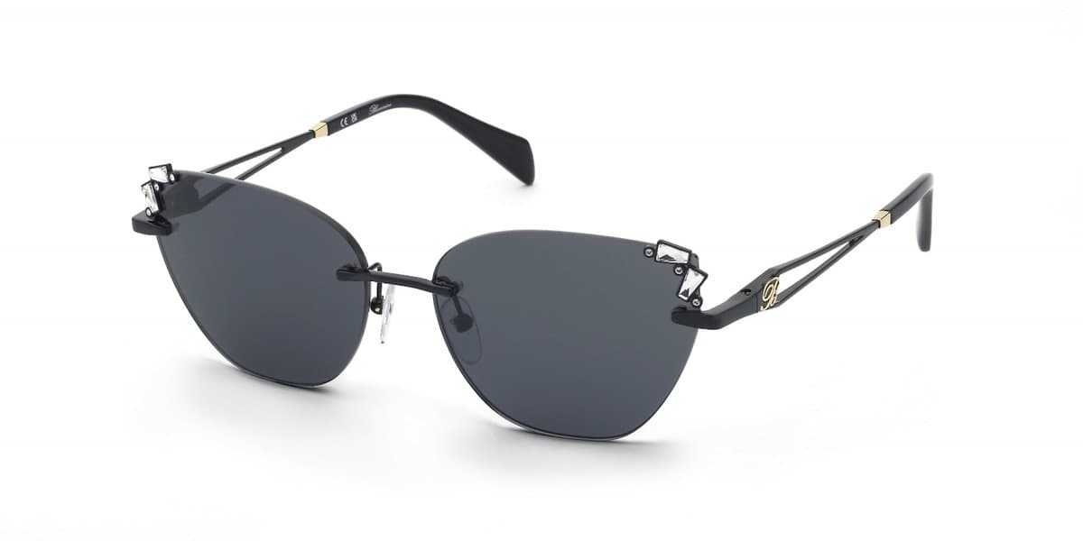 Blumarine SBM230S Nero lucido totale 58/16/135 WOMAN Zonnebrillen