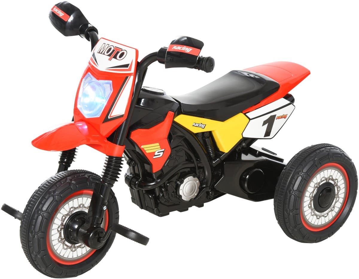 HOMCOM Kinderdriewieler - Kunststof - 71x40x51cm - Rood
