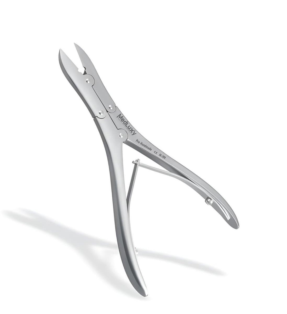 MEDLUXY® Diabetes - Nageltang - Heavy Duty - Hoektang - Dubbele Scharnier (dubbele overbrenging) - 15 cm - 20 mm bek - Afgerond - Rechte Bek - Nagelknipper