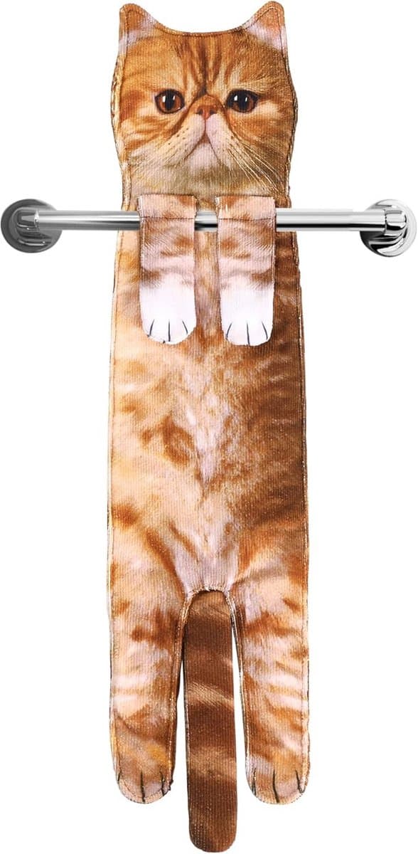 Grappige kattenhanddoeken voor badkamer en keuken - super absorberend en zacht