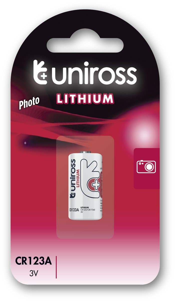 Uniross Lithium CR123A 3V 1 pack