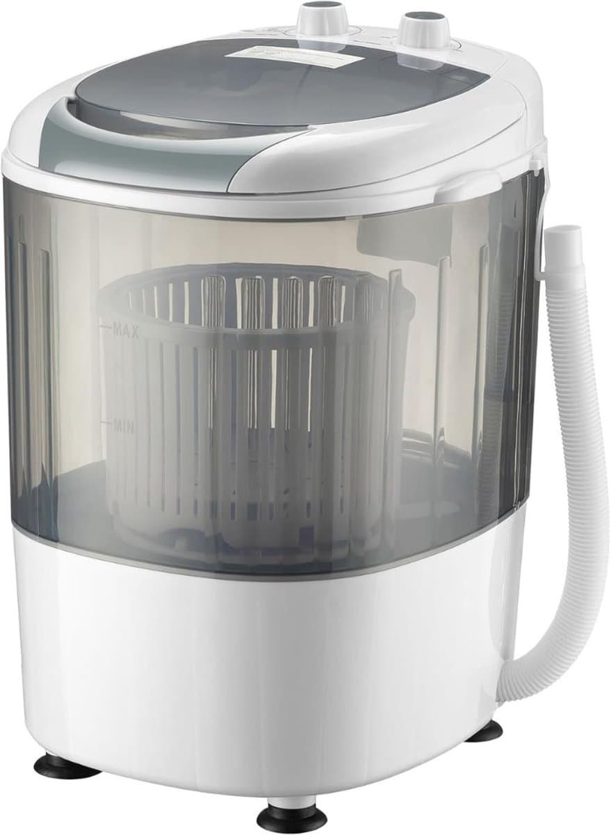 CLGP® Mini Wasmachine met Centrifuge - Voor Kleine Wasgoed - Meerdere Programma's - Wit