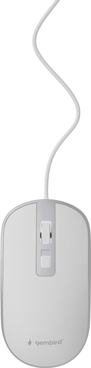Gembird MUS-4B-06-WS muis Ambidextrous USB Type-A Optisch 1200 DPI