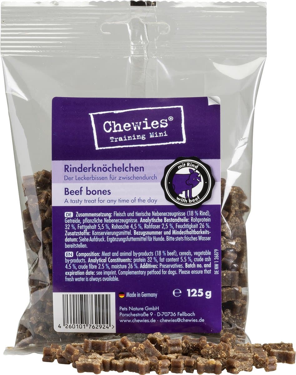 Chewies Goodies Hondensnacks Mini Rund - 12 x 125 gr - Voordeelverpakking