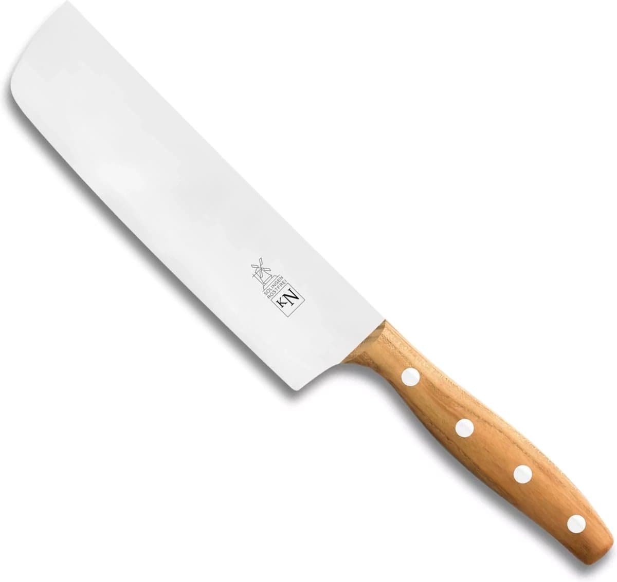 Robert Herder KN Nakiri – Groentemes – 60HRC RVS – Lemmet 18 cm – Heft Abrikooshout