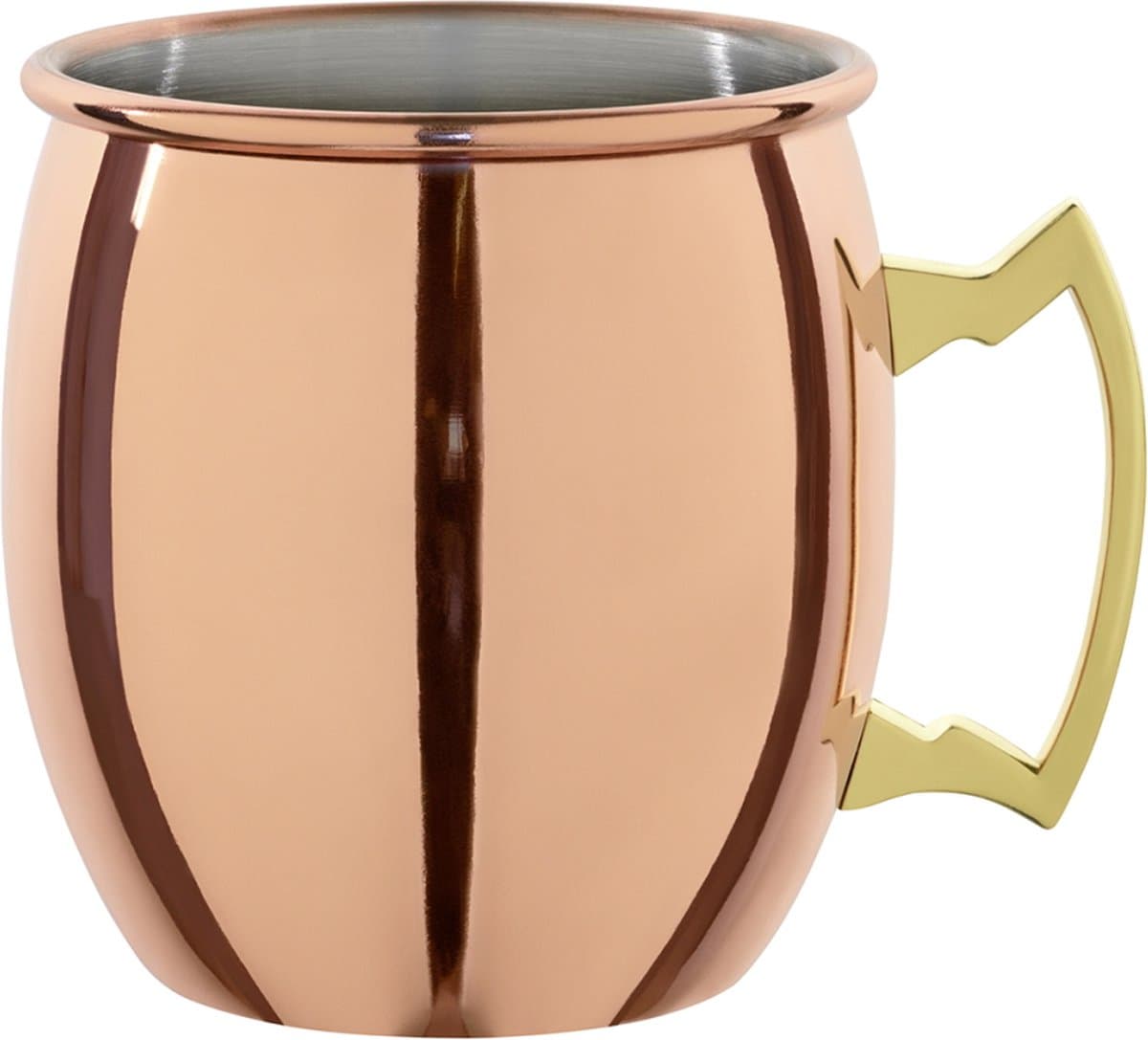 Moscow mule beker - Cocktail beker - Koperen beker - 550ml, koperkleurig roestvrij staal