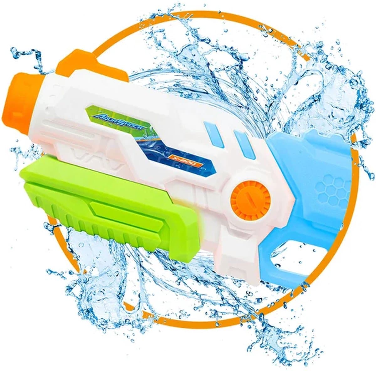 Waterpistool Aqua Shock X200 multicolor 850ml speelgoed.