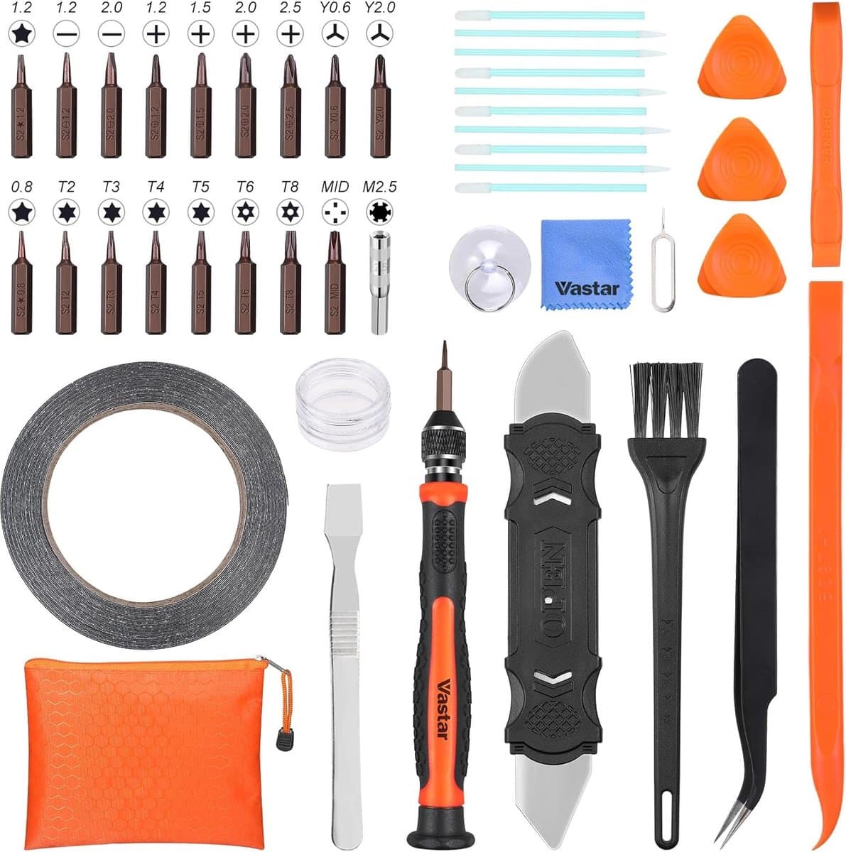 schroevendraaier set voor iPod, Apple Watch, iPhone 13, 13 Pro Max, 12, 11, X, 8, 7, 11Plus, 8Plus, 7Plus, 6Plus, iTouch, laptop en bril