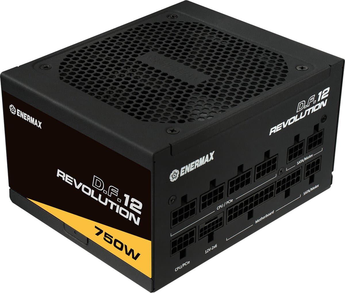 Enermax Revolution D.F.12 power supply unit 750 W 20+4 pin ATX ATX Zwart