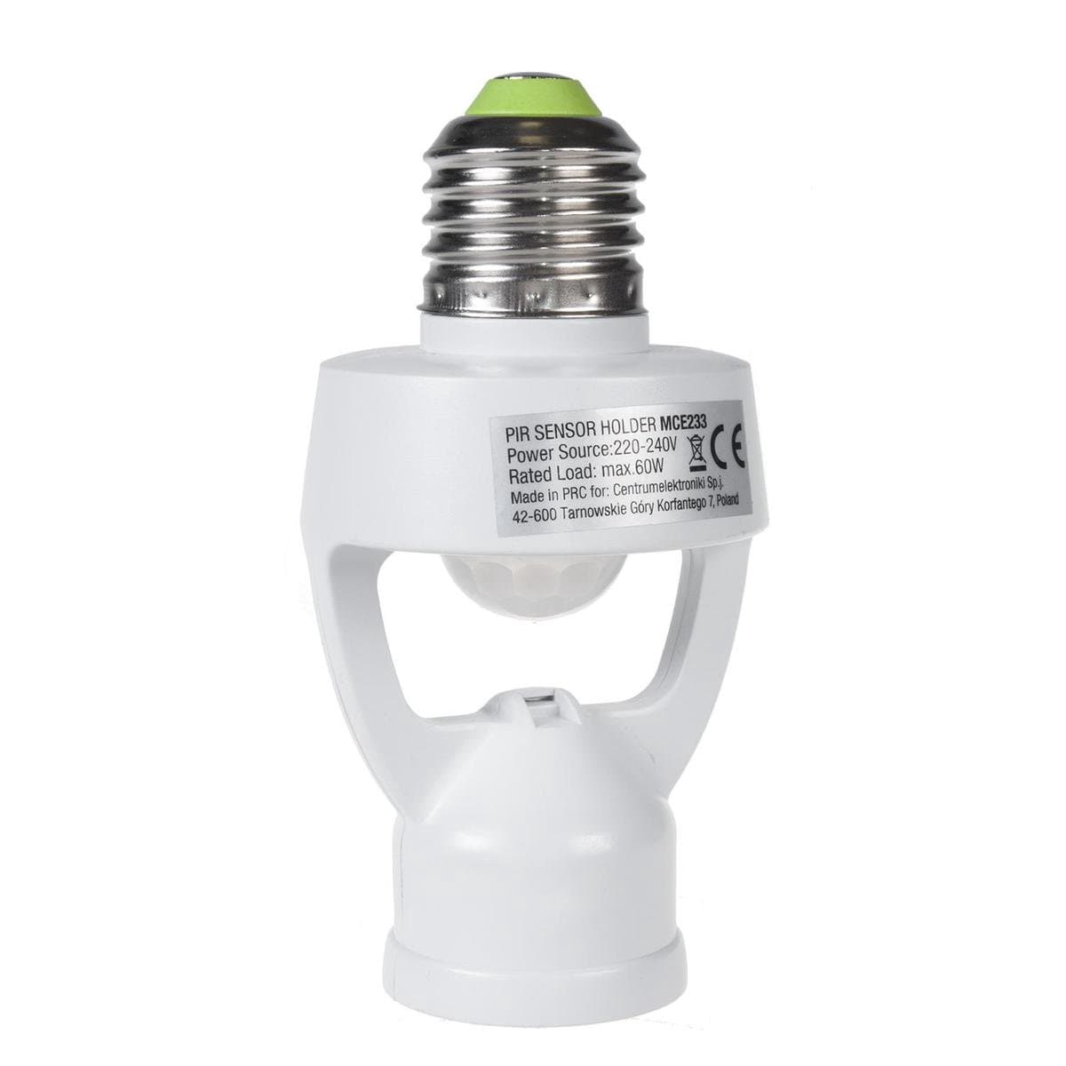 Lamphouder - E27 - Met Bewegingssensor en Schemeringssensor - 360° Detectiebereik