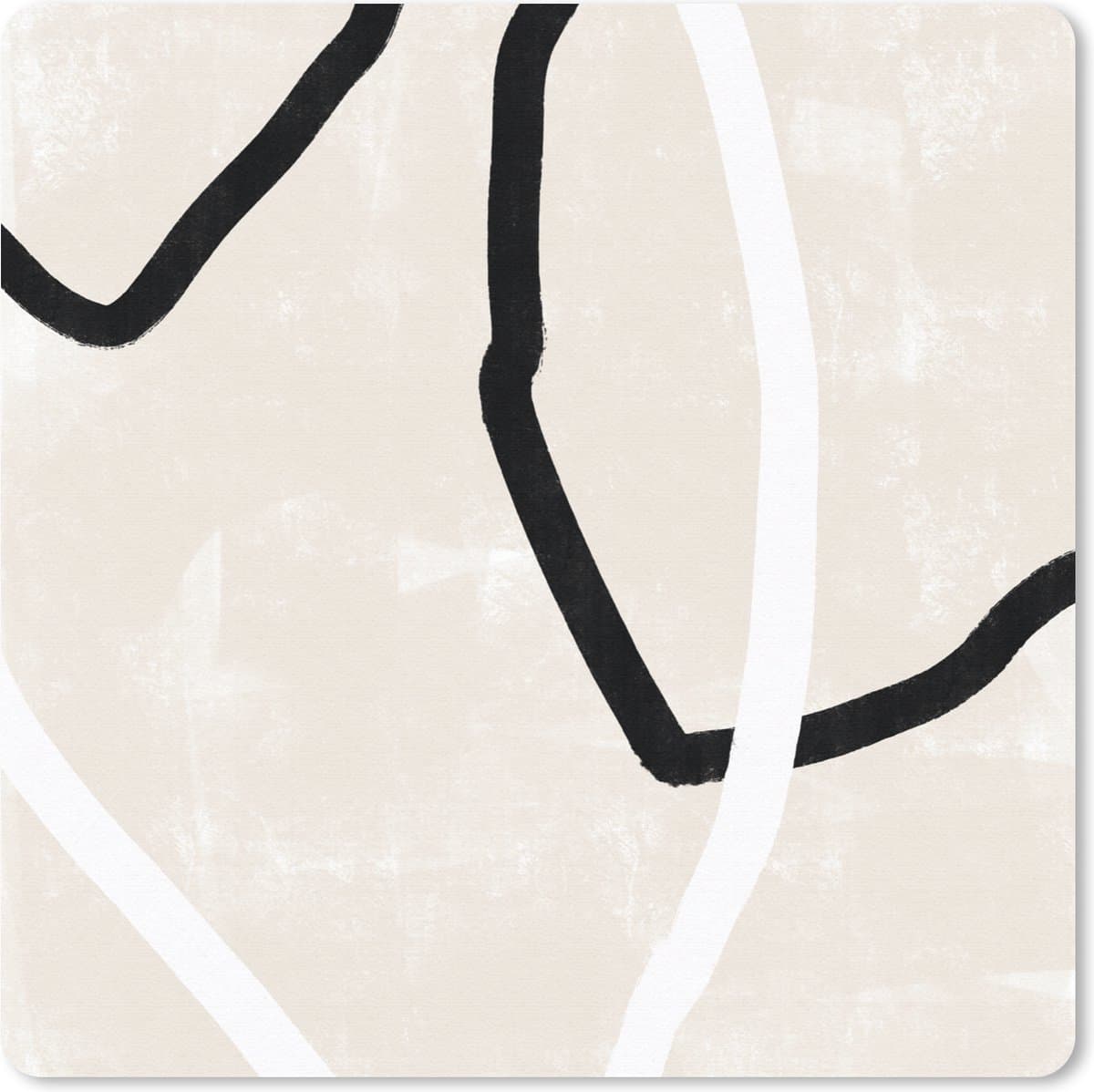 Muismat 20x20 cm - Mousepad Roze - Minimalisme - Design - Muismatten