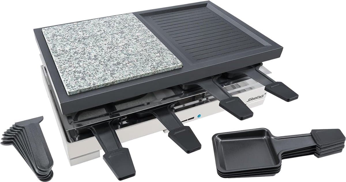 Steba RC88 - Gourmet & Steengrill - 8 personen - XL grilloppervlak - 1200 Watt
