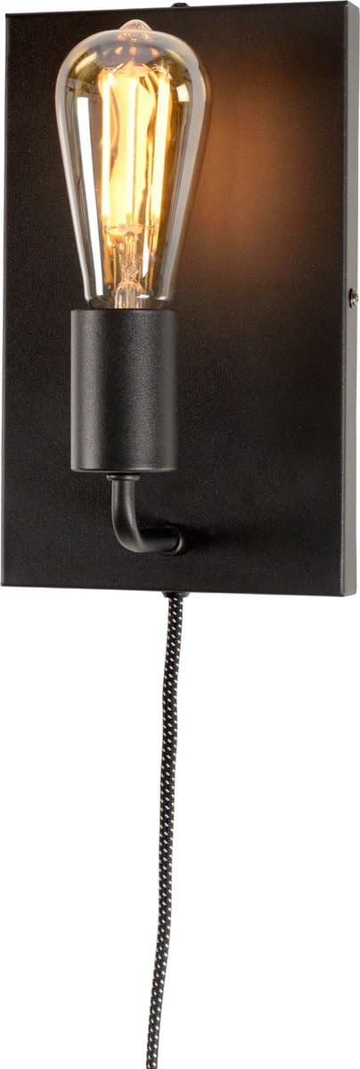 it's about RoMi Wandlamp Madrid - Zwart - 15x10x25cm - Binnen Modern