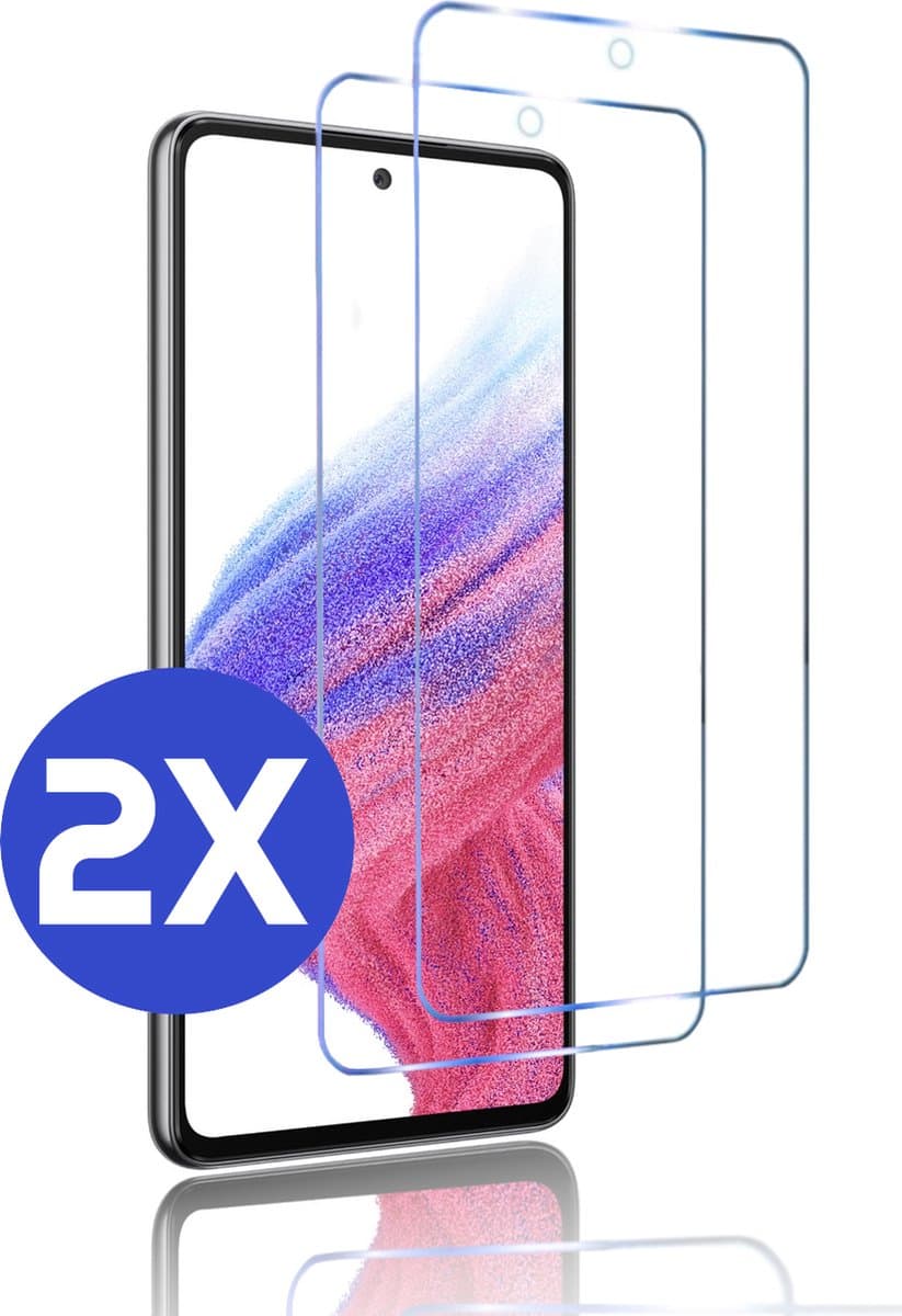Premium Screenprotector Geschikt Voor Samsung A53 - Gehard Glas - 2 Stuks
