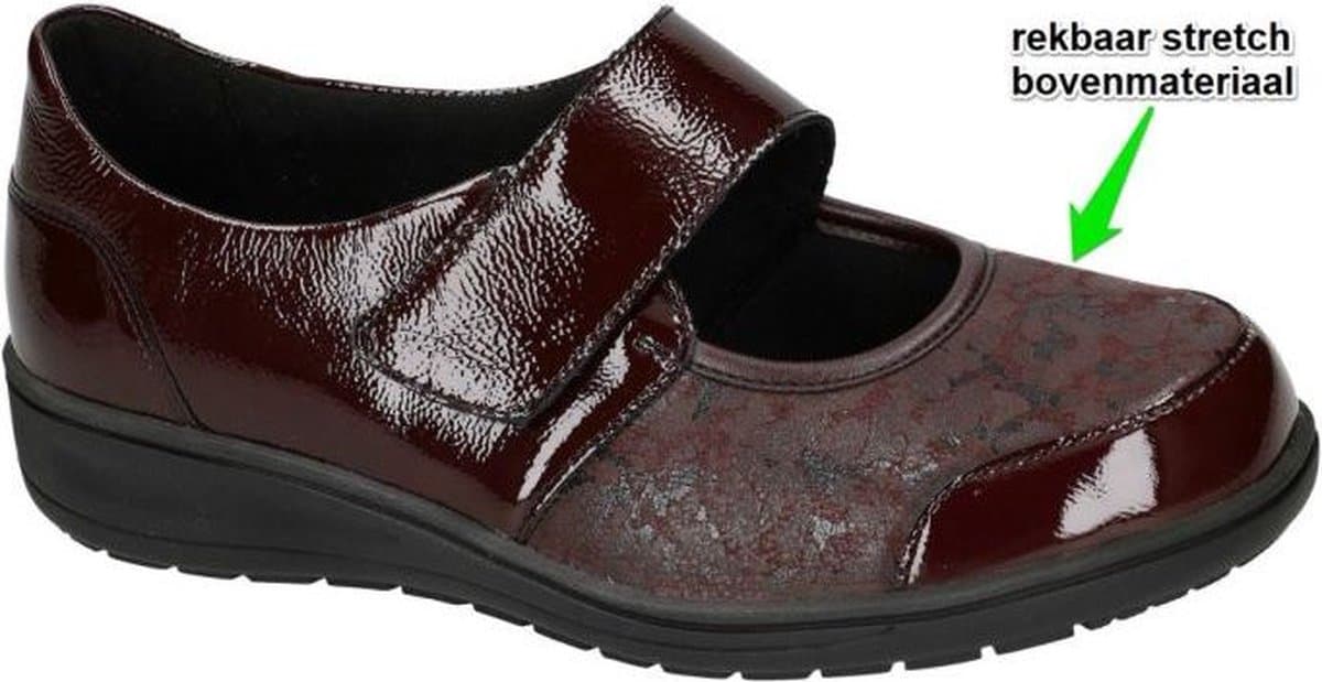 Solidus -Dames - bordeaux - ballerina's & mocassins - maat 37.5