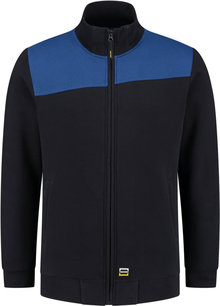 Tricorp 302014 Sweatvest Bicolor Naden - Marineblauw/Koningsblauw - S