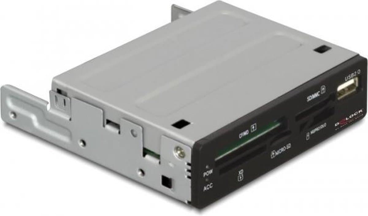 DeLOCK USB 2.0 Card Reader 3.5 57 in 1 + 1 x USB 2.0 Port