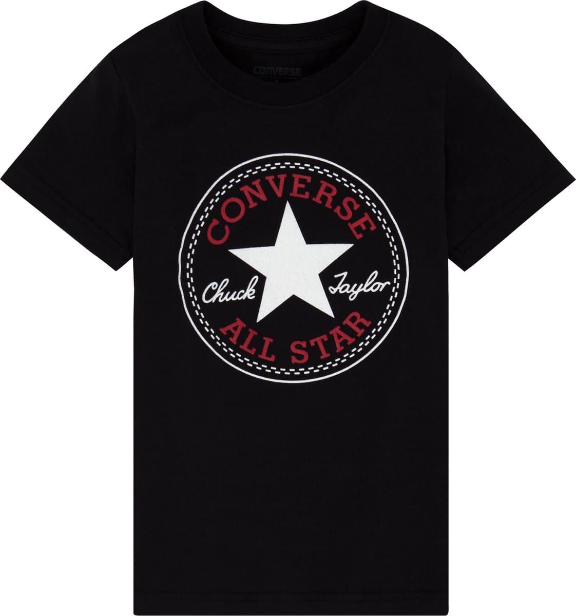 Converse Jongens T-shirt - Black - Maat 140/146