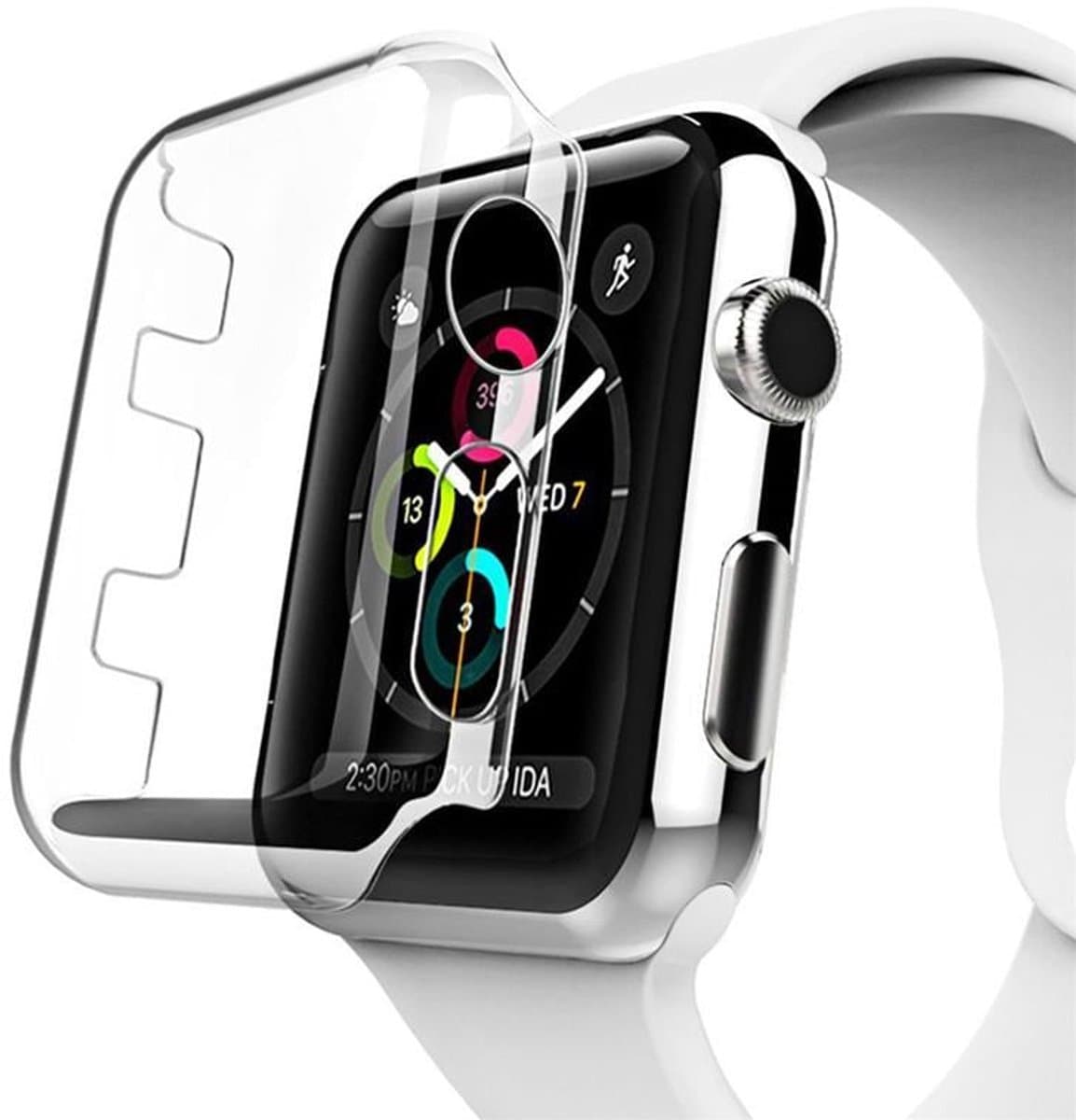 Beschermhoes - Apple Watch Series 1 42mm - transparant - 4H bescherming