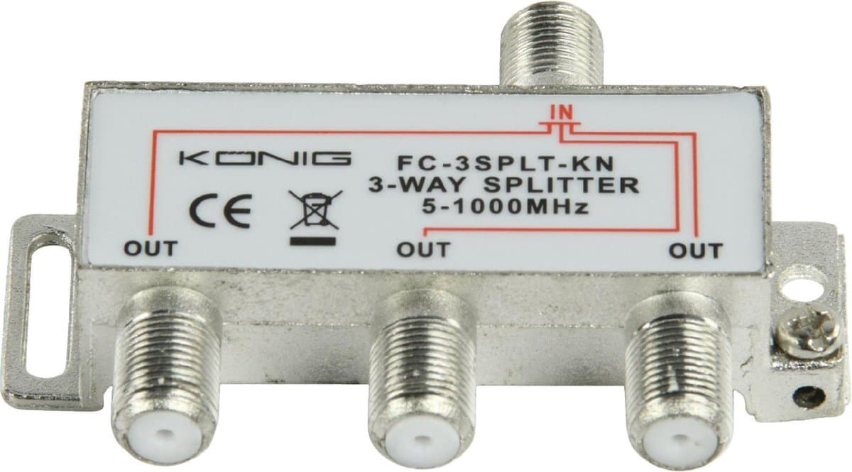 König FC-3SPLT-KN 3-weg Tv F-splitter