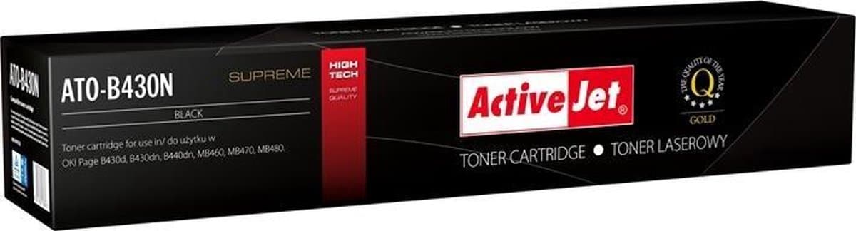 ActiveJet ATO-B430N Toner voor OKI-printer; Oki 43979202 vervanging; Opperste; 7000 pagina's; zwart.