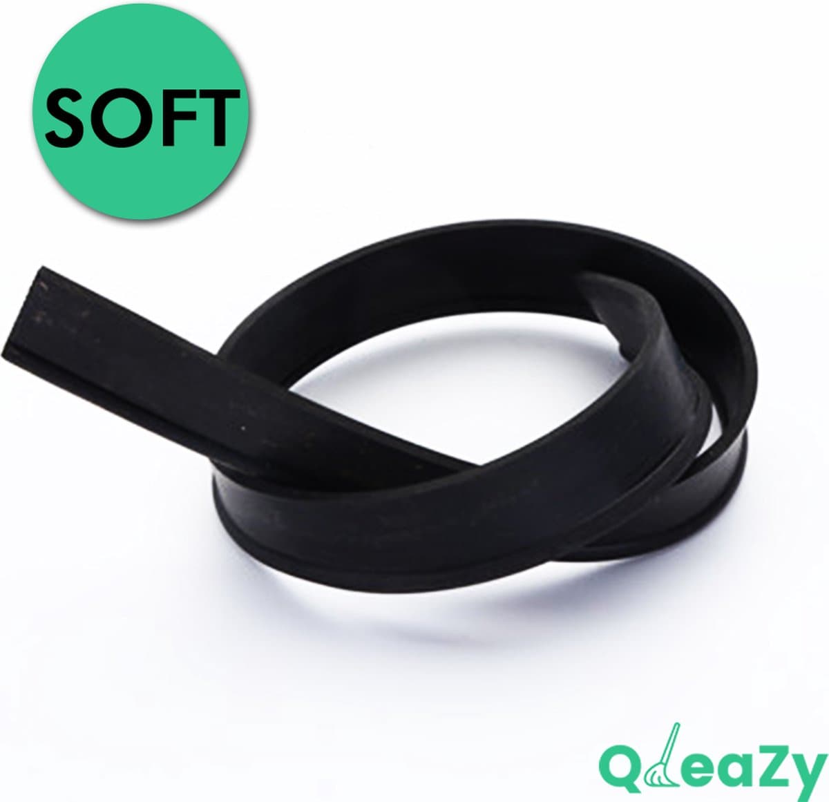 3x Soft Rubber voor trekker Zeem professioneel 35cm Raamwisser Vensterwisser - STREEPLOOS uw raam schoon - QleaZy