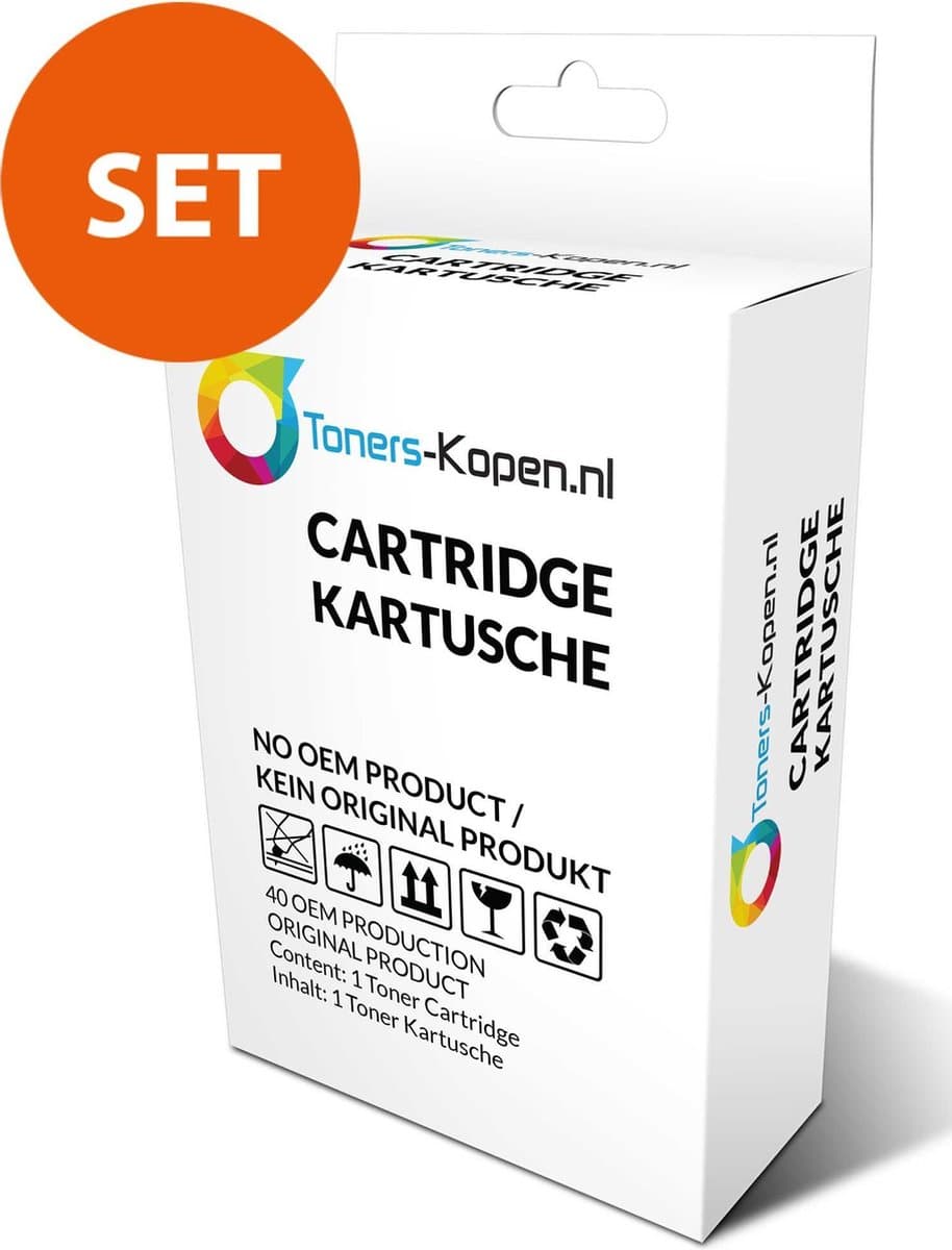 Brother LC22U XL - Inktcartridge Set 4x - Zwart Cyaan Magenta Geel - LC-22UBK LC-22UC LC-22UM LC-22UY - LC-22UBK compatible - LC-22UBK alternatief - Geschikt voor DCP-J785W MFC-J985DW - Brother inktcartridge