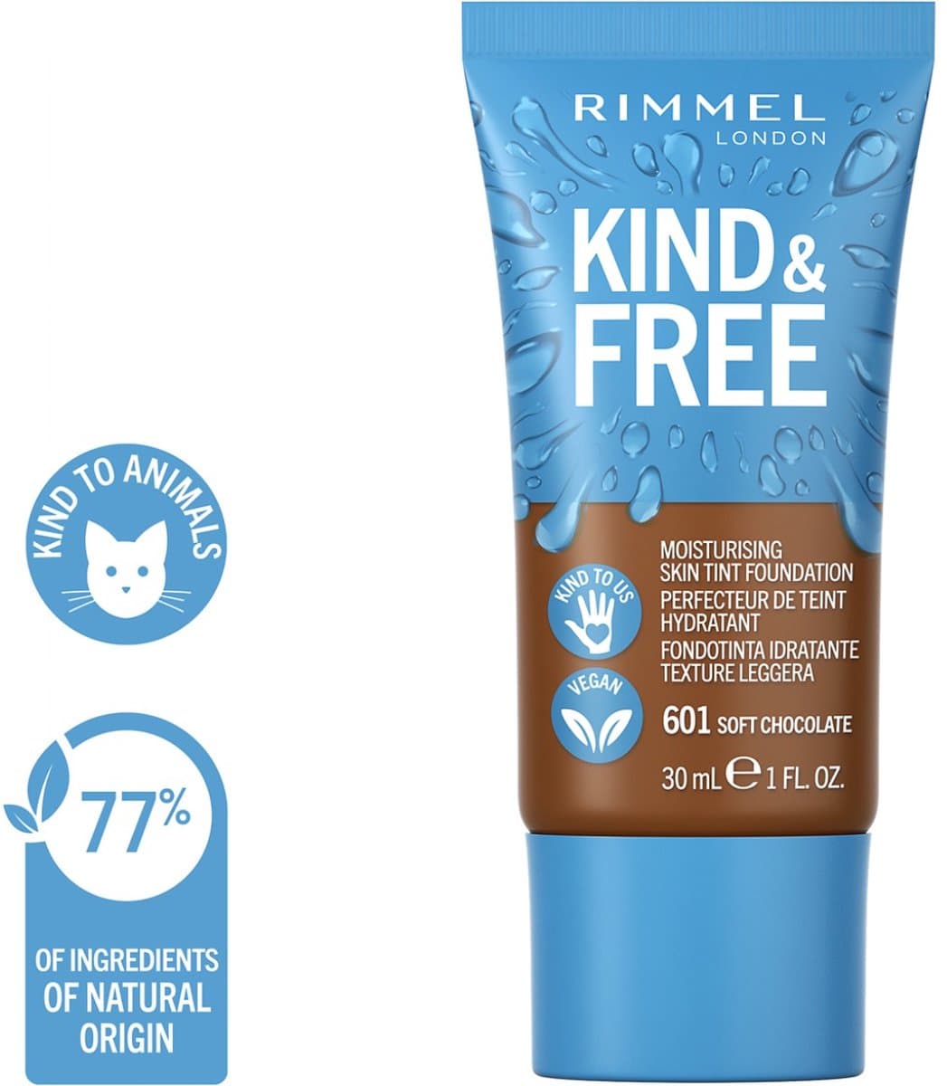 Rimmel Kind + Free Hydraterende getinte foundation Soft Chocolate 601