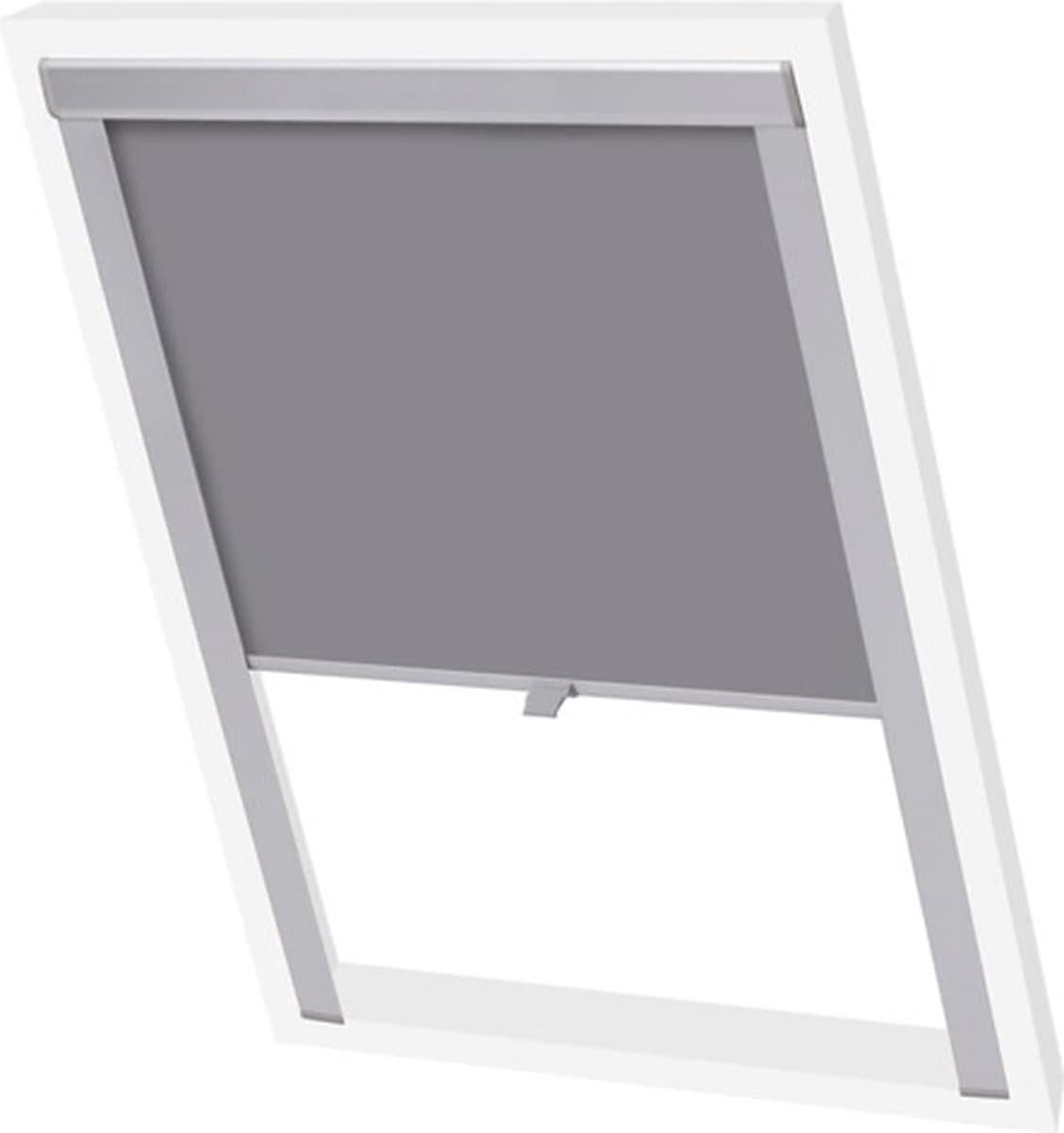 VidaXL rolgordijn verduisterend grijs - 104 cm