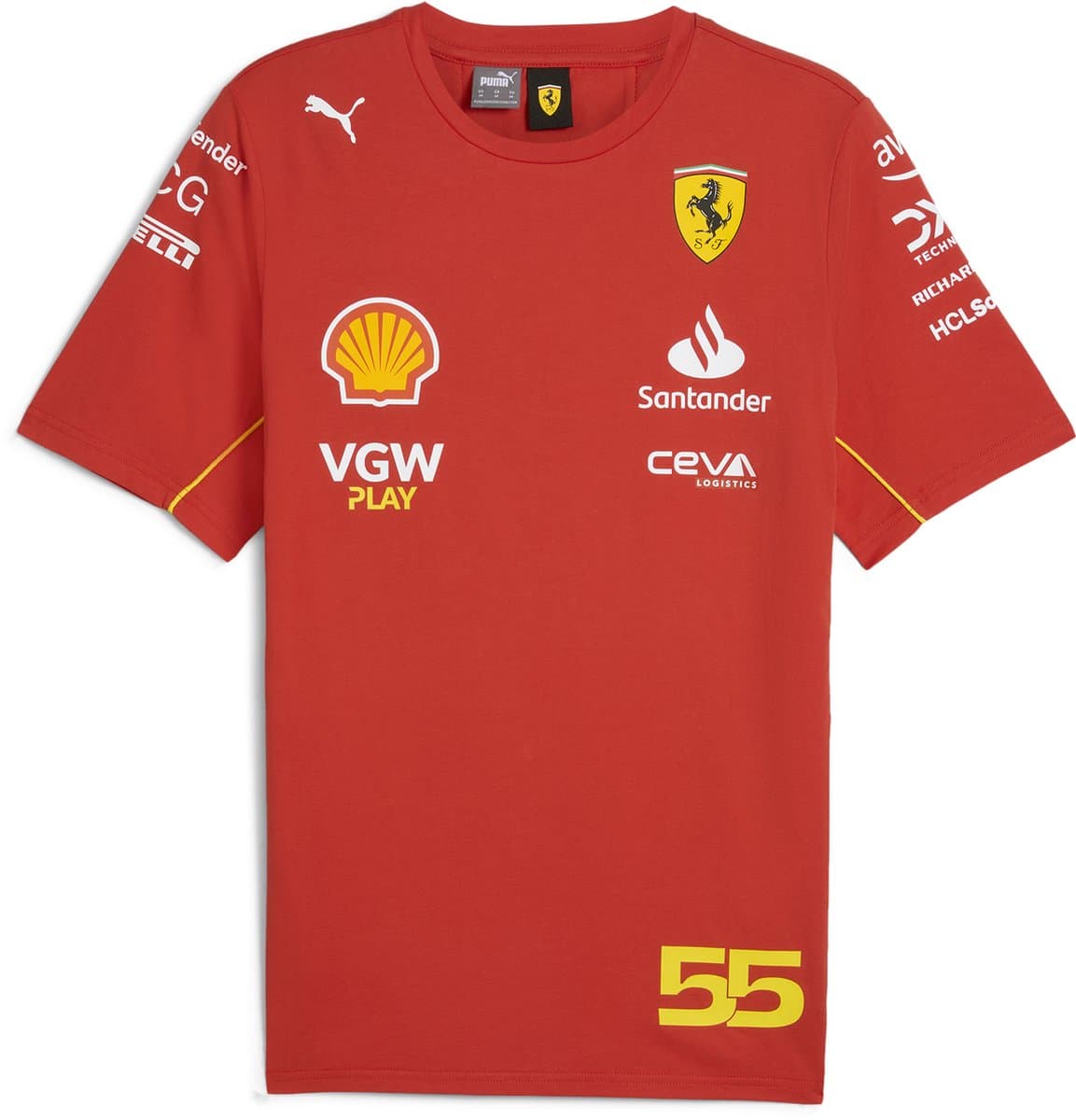 Puma Sf Sainz T-shirt Met Korte Mouwen Rood M Man