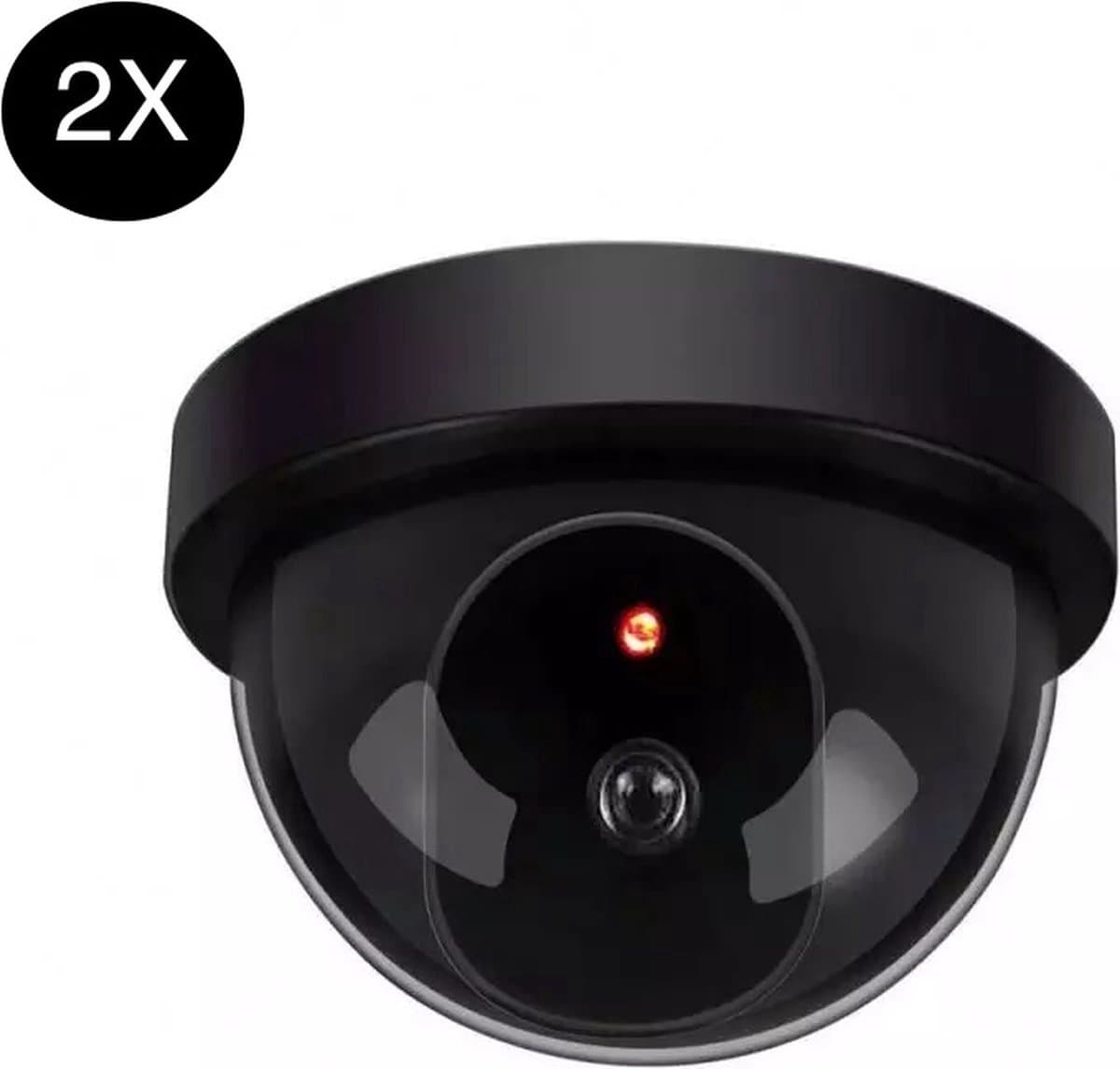 Narvie dummy Camera set van 2 - realistische look met rood led indicator beveiligingscamera