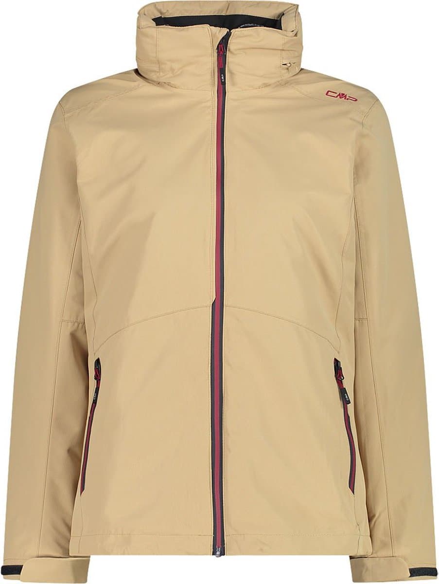 Cmp Zip Hood Detachable Inner 32z1436d Afneembare Jas Bruin L Vrouw