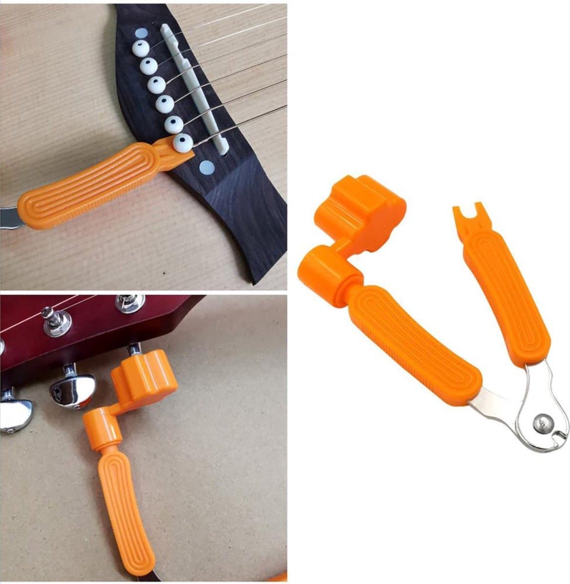 *** 3-in-1 Gitaar Tool Gitaar gereedschap - Gitaarsnaar tang - Gitaartang - Snaren knippen - Gitaar stemmer - Gitaar onderhouden - Muziekinstrument - Guitar String Winder - String Cutter -