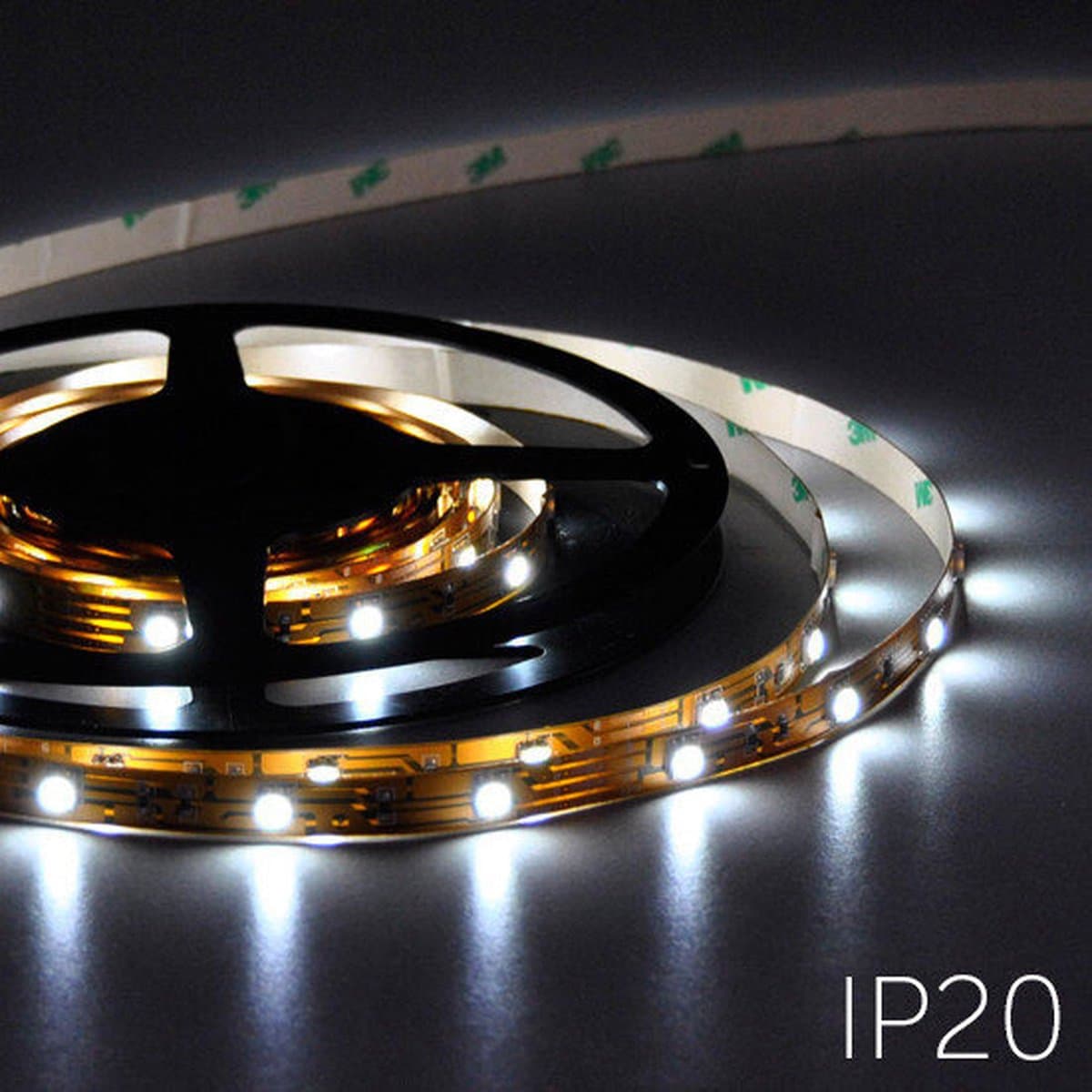 LED Strip 5050 030 leds/mtr IP20 CW 6000K 7.2W 12V PCB 10mm