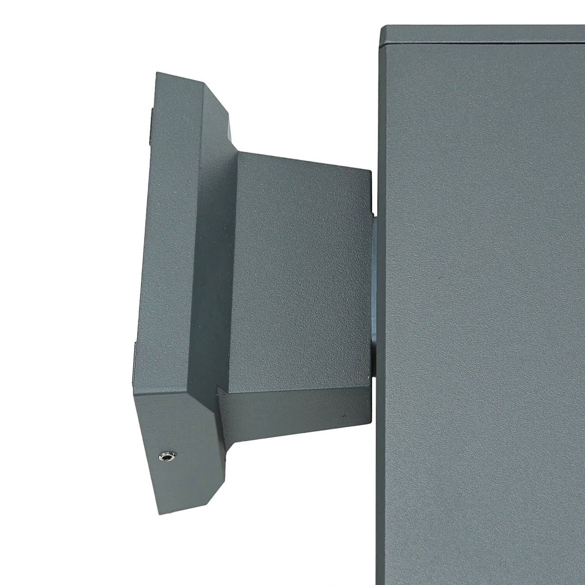 Licht-Erlebnisse - Ontario - Wandlamp - IP54 - E27 - van - Gegoten aluminium glas - in - antraziet