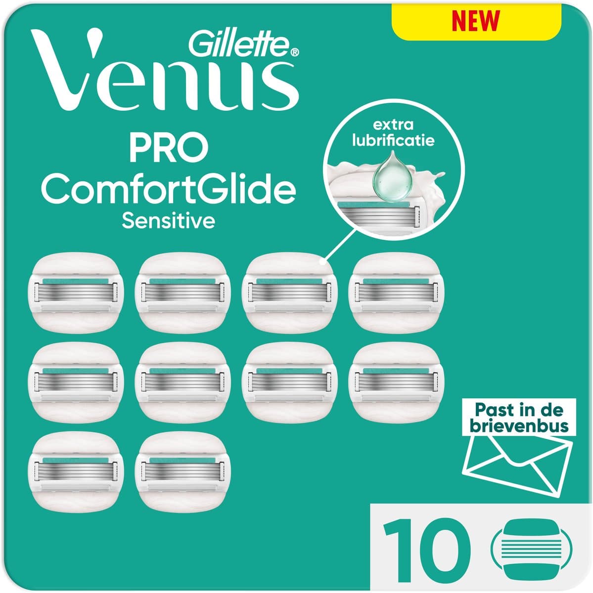 Gillette Venus Pro ComfortGlide Sensitive Scheermesjes Voor Vrouwen - 10 stuks - van de makers van Breeze