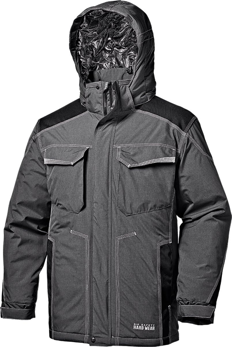 SIR SAFETY MUREN Parka Werkjas HEREN Veiligheidsjas Grijs - Waterdicht - Winddicht - Thermisch Gevoerd