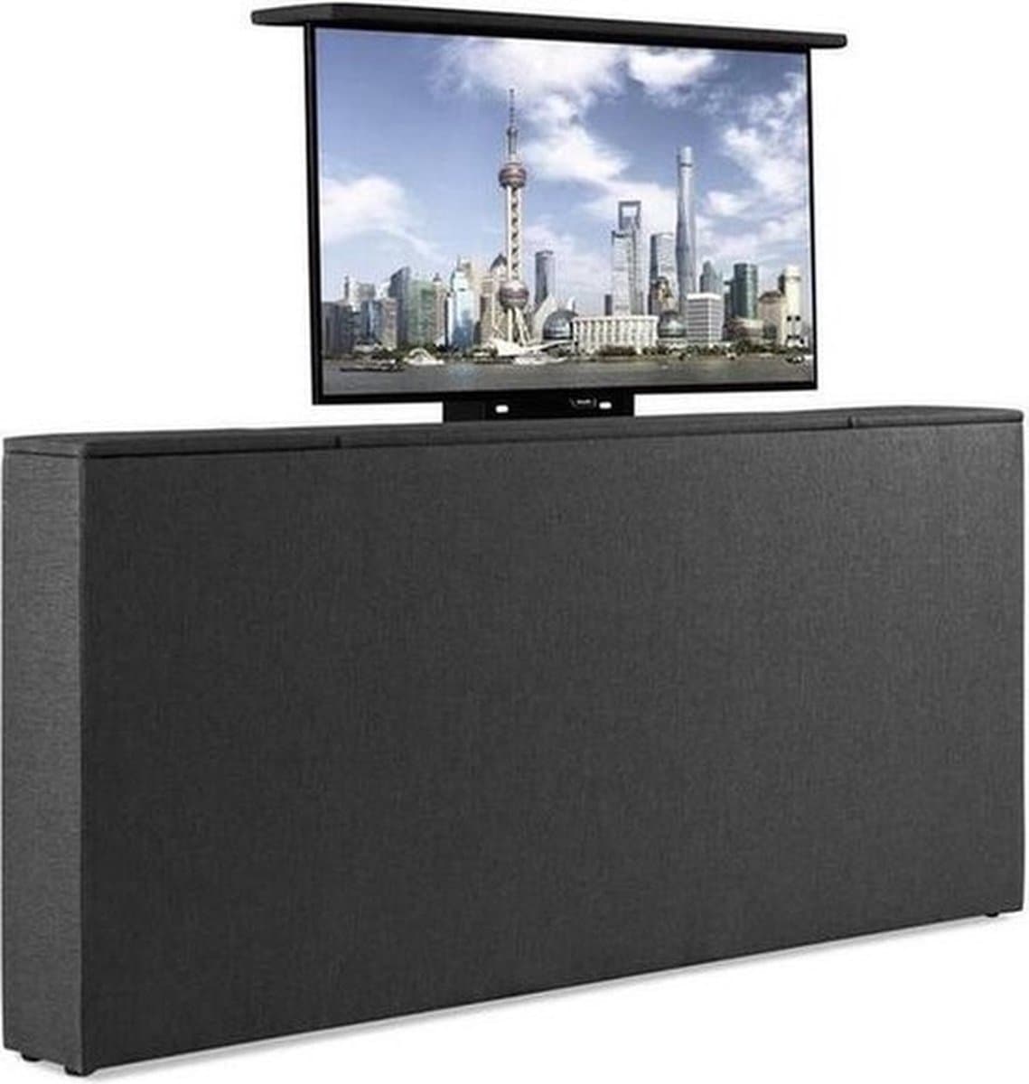 Bedonderdeel - Sweet Sleep TV-Lift meubel Voetbord - Max. 43 inch TV - 200 breed x85x21 - Antracite