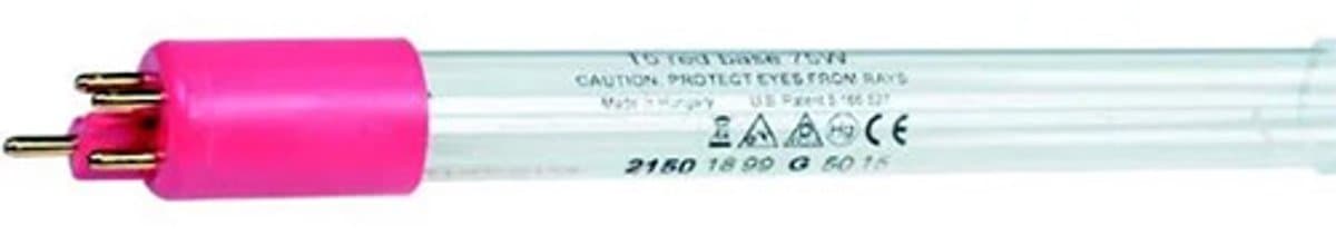 Dompel uv vervanglamp 75 watt 66 cm korte roze pin