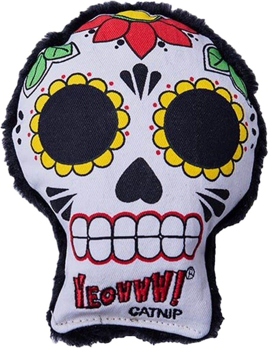 Yeowww! La CAT-rina - Kattenspeelgoed met Kattenkruid - Kattenspeeltje - Catnip - Día de Muertos - 14 x 11 cm
