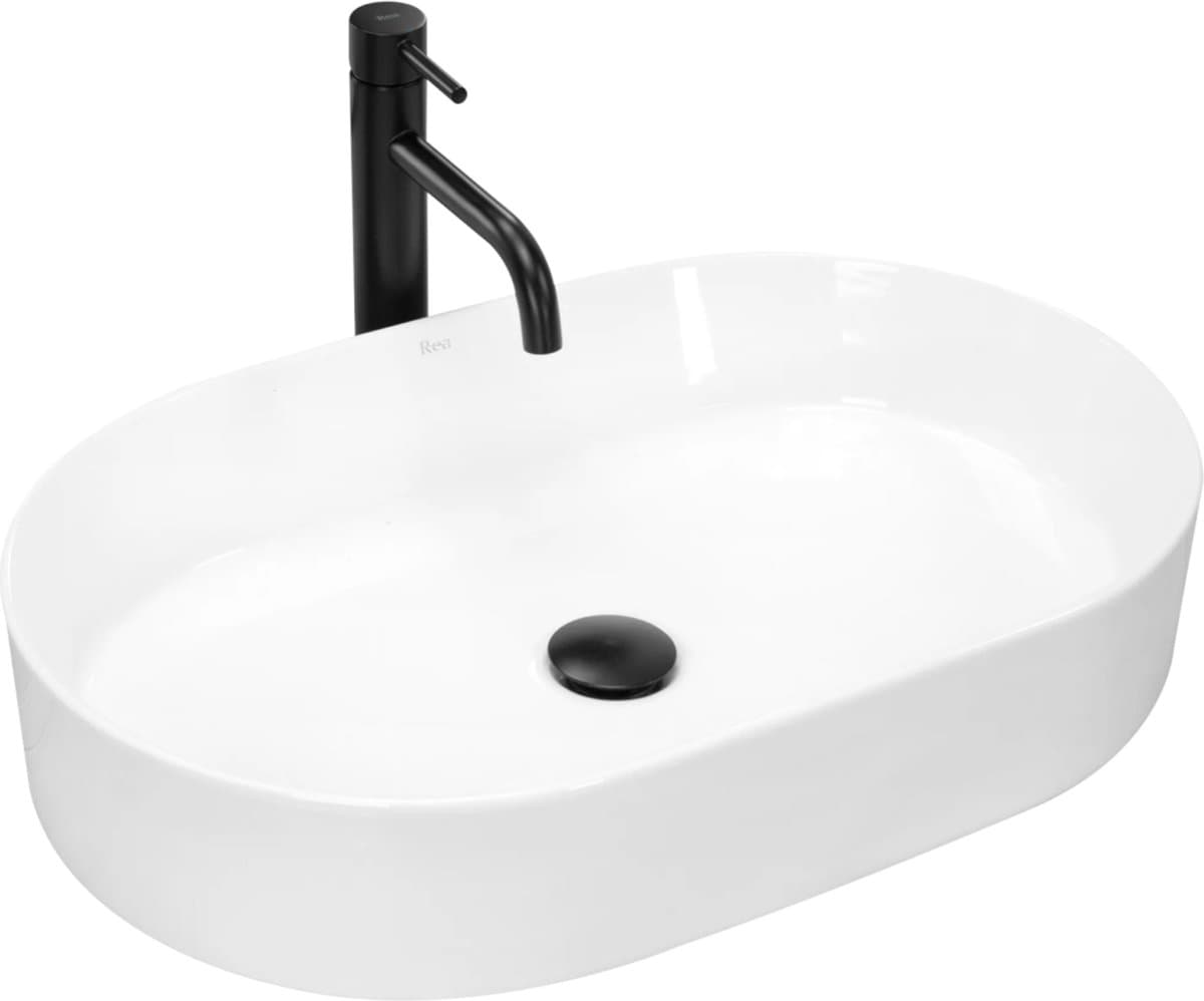Rea Nadia 60 Opzetwastafel Wit 61x38,5 cm