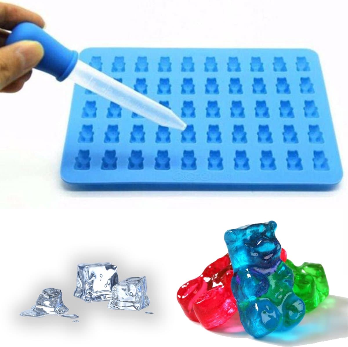 Siliconen Gummy Bear Mal – Chocoladevorm – Gelatine vorm – Snoep Maker – Ijsvormpjes – Gelei mal
