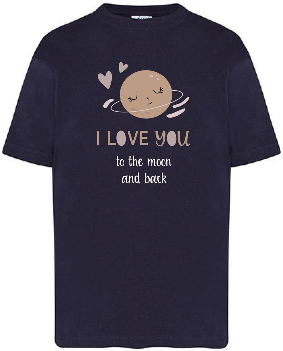 T-Shirts Moon-Blauw-50